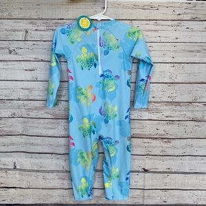 Boys swimwear suit with SPF in blue size 2/3